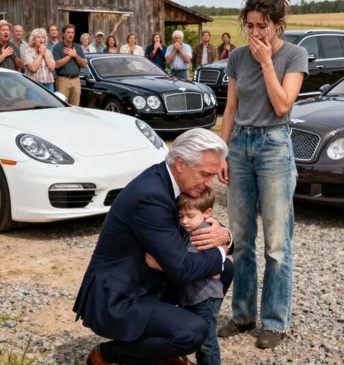 Deset let se mi lidé v mém městě posmívali: šeptali mi za zády, říkali mi děvka a můj malý syn sirotek. Jednoho Tichého odpoledne se všechno změnilo. Před mým domem zastavila tři luxusní černá auta a Starý muž vystoupil.