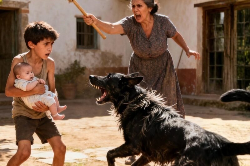 7-ročný chlapec, ktorého nevlastná matka týrala a nechávala hladovať, napriek tomu hlboko miloval svojho malého bračeka. Až jedného dňa sa na neho vrhol čierny pes rodiny a neprestajne štekal. Keď mu skontrolovali oblečenie, s hrôzou zistili…