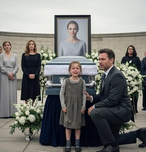 „Ona nie je preč!“ Chudobné dievčatko zakričalo na pohrebe manželky miliardára – a uzavretá rakva spustila sériu udalostí, ktoré premenili smútok na pravdu, na ktorú nikto nebol pripravený čeliť.
