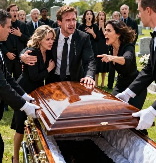 „OKAMŽITE OTVORTE TÚ RAKOVNICU!“ — Výkrik hospodárky, ktorý zmrazil pohreb mojej matky a donútil moju ženu zašepkať: „Neopovažuj sa jej veriť…“ — A to bol moment, keď sa všetko začalo rúcať.