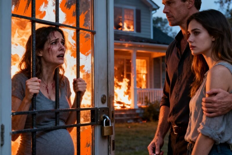 Manžel zamkol svoju tehotnú ženu v horiacom dome, aby potešil svoju milenku — Ale čo sa stalo potom