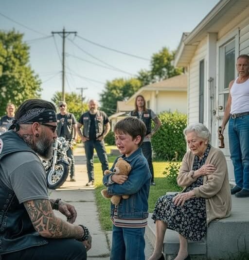 Chlapec vybehol na ulicu so slzami v očiach a kričal: „On ublížil mojej babičke!“ O niekoľko sekúnd neskôr sa pred jeho domom zastavila skupina motorkárov a to, čo urobili, zanechalo celú štvrť bez slova.