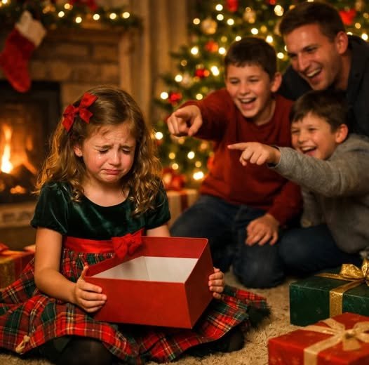 Moja dcéra otvorila svoj vianočný darček a zistila, že je prázdny – bola to len prázdna škatuľa. Môj otec sa zasmial a povedal, že deti ako ona si darčeky nezaslúžia.