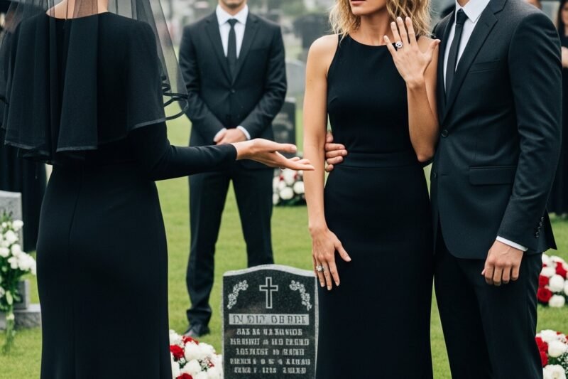 Pred rokmi moja sestra zrušila moje zasnúbenie, vydala sa za môjho bohatého snúbenca a rada mi pripomínala, že „vyhrala“. Dnes na pohrebe našej matky sa objavila ověšená šperkami a posmešne sa opýtala: „Stále slobodná? Chudinka.“ Pokojne som sa na ňu usmiala a odpovedala: „Nie, nie som slobodná.