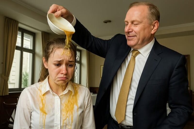 Anna stála v strede reštaurácie, mokrá, ponížená, ale nie zlomená.