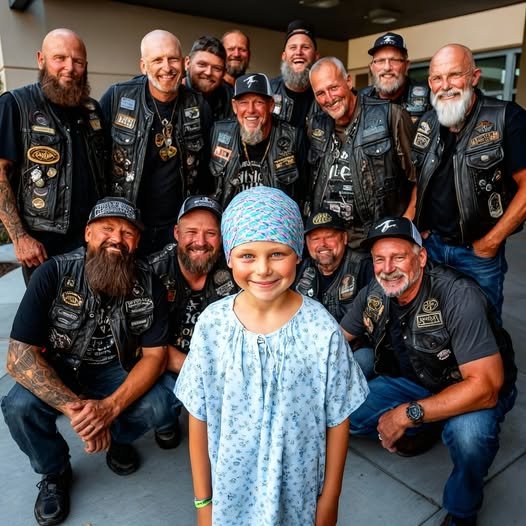 63 motorkárov sa objavilo pri okne nemocnice mojej umierajúcej dcéry presne o 7: XNUMX, motory zahrmeli v dokonalom súzvuku tridsať sekúnd, kým stíchli.