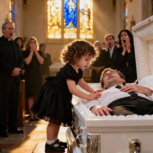 Keď malá Ella Thompsonová vyliezla na stoličku vedľa rakvy svojho otca a zašepkala: “Otec, je čas na palacinky,” nikto v kaplnke si nevedel predstaviť, čo sa stane potom…