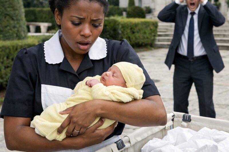 Miliardár prišiel domov neohlásene a našiel svoju slúžku pri kontajneri s dieťaťom – to, čo videl, ho šokovalo.