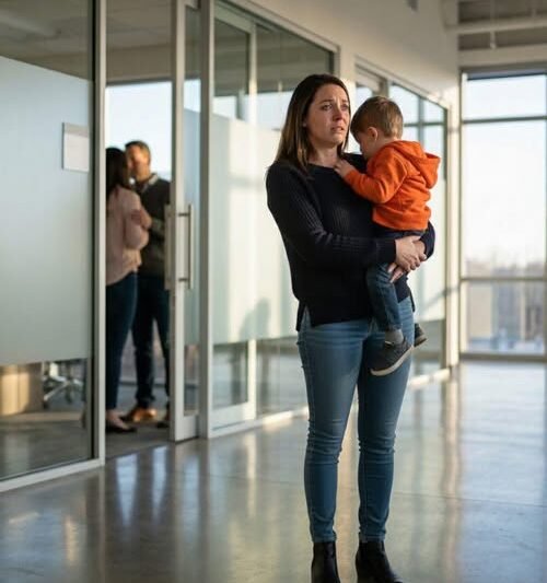 Vyhrala som v lotérii 50 miliónov dolárov. Bežala som s naším malým synom do kancelárie môjho manžela, aby som mu oznámila túto správu. Keď som prišla, počula som z jeho kancelárie intímne zvuky… Tak som urobila niečo.