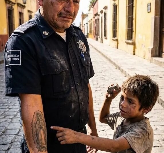 Osirotený chlapec uvidí policajtovo tetovanie a povie: „Môj otec mal presne takéto“… a policajt je ohromený.
