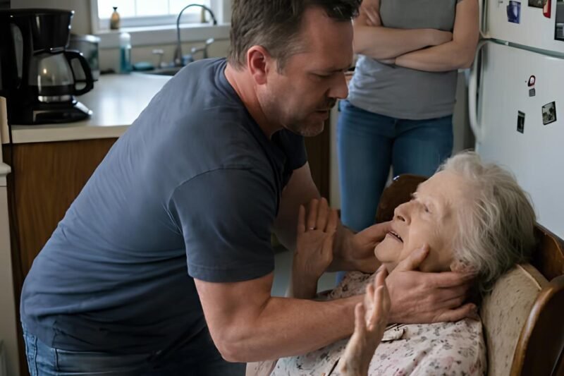 „Poslúchni ma, ty stará neschopná žena! Choď mi okamžite uvariť večeru!“