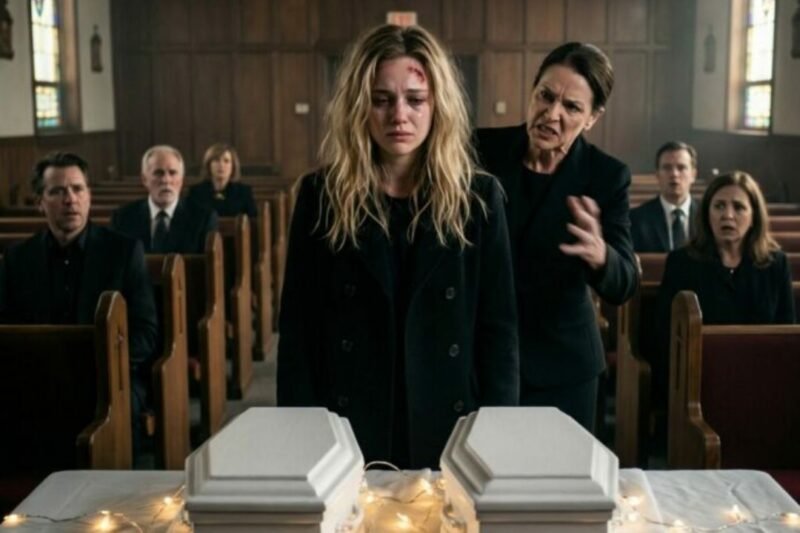 Na pohrebe mojich dvojičiek, keď predo mnou ležali ich malé rakvy, sa moja svokra naklonila dopredu a pohŕdavo zasyčala.