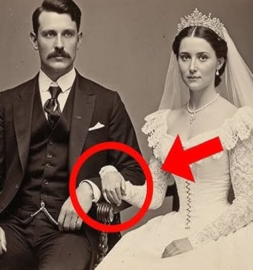 Tento svadobný portrét z roku 1899 vyzeral nevinný – až kým historici nezväčšili ruku nevesty.