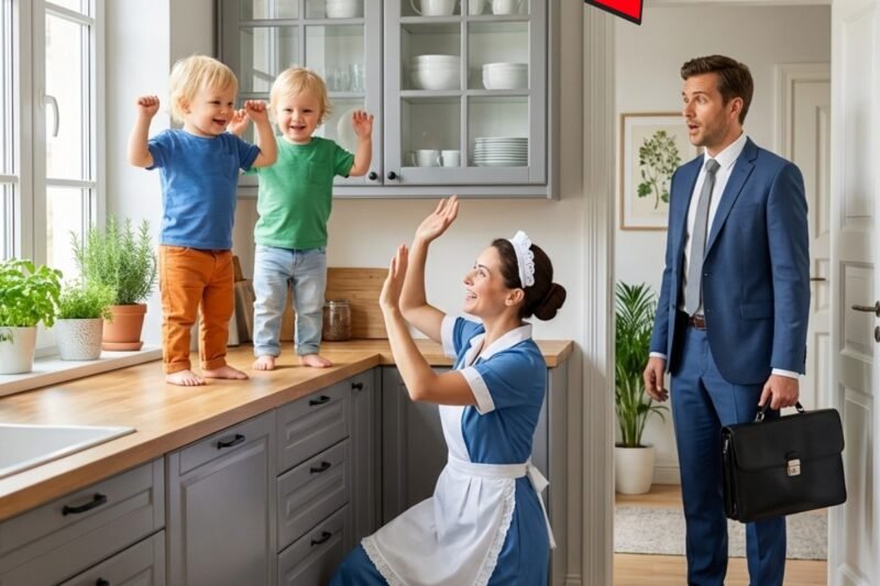 Lekári povedali: „Zmierte sa s tým, nikdy nebudú chodiť.“ 💔 Ale keď nečakane prišiel domov a uvidel, čo nová opatrovateľka robí v kuchyni, padol na kolená a plakal. To, čo v ten deň objavil, popieralo vedu… 😭✨