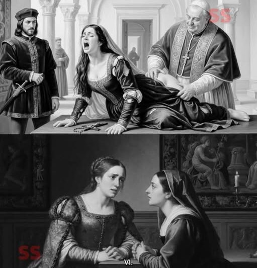 To, čo pápež Alexander VI urobil svojej dcére počas ich svadobnej noci, je nepredstaviteľné. Hovorí sa, že najtemnejšie kapitoly histórie sa často píšu za pozlátenými dverami moci, ale niekedy samotné zlo prevyšuje predstavivosť tých, ktorí si myslia, že vedia všetko o hĺbkach ľudskej skazenosti. V srdci Ríma, v bohatých apartmánoch Vatikánu, musel otec pomôcť svojej dcére v jej novom živote. To, čo sa stalo, šokovalo najskorumpovanejšie duše a odhalilo vzor, ktorý sa deje už desaťročia. V noci 21.Decembra 1498 sa cez mramorové sály Palazzo Santa Maria v portiku ozývali výkriky. Nešlo o radostné výkriky svadby, ale o zúfalý výkrik 18-ročného dievčaťa menom Lucrezia Borgia, ktorého meno by sa do histórie zapísalo nie ako hrdinka vlastného príbehu, ale ako postava v skorumpovaných plánoch jej otca. Lucrezia, ktorá sa narodila ako nemanželská Dcéra kardinála Rodriga Borgiu, ktorý neskôr nastúpil na trón Petra ako pápež Alexander VI., vyrastala vo svete, kde moc znamenala všetko a pokrvné väzby boli iba nástrojmi politických ambícií. Bola mimoriadne vzdelaná, plynule hovorila latinsky, grécky, taliansky, francúzsky a španielsky, vedela čítať poéziu a hrala na lutne s pozoruhodnými schopnosťami. Kronikári tej doby ju opísali ako nežne krásnu a ladnú, so zlatohnedými vlasmi padajúcimi po pás a očami, ktoré sa v závislosti od svetla posúvali medzi sivou a zelenou. Pod povrchom tejto renesančnej kultúrnej princeznej však leží pravda, ktorú je dnes ťažké znášať. Toto bolo Lucreziino tretie manželstvo vo veku iba 18 rokov……….Podrobnosti nižšieTo, čo pápež Alexander VI. urobil svojej dcére v jej svadobnú noc, je nepredstaviteľné.