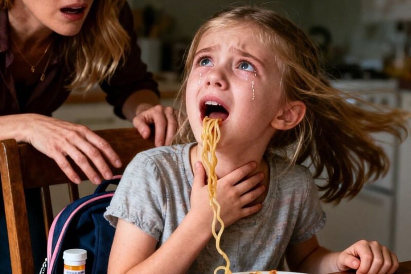 Kým moja sestra rodila, starala som sa o svoju 7-ročnú neter. Pri večeri si odhryzla zo špagiet a zrazu to vypľula. „Si v poriadku?“ spýtala som sa znepokojene. Potichu sa rozplakala a povedala: „Prepáč…“