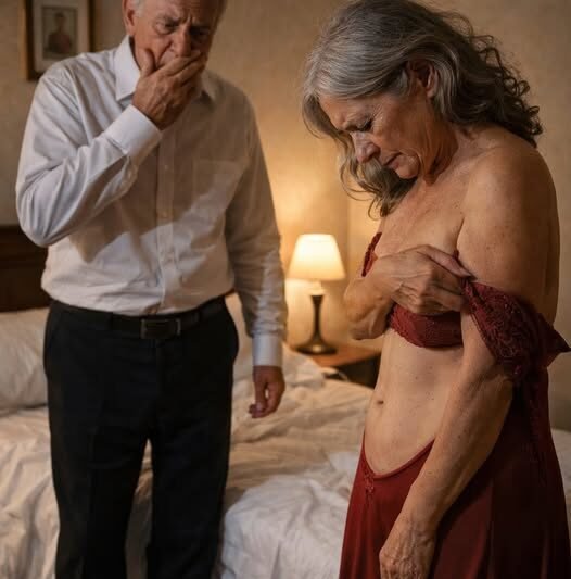 Aos 60 anos, casei-me novamente com meu primeiro amor: na nossa noite de núpcias, enquanto eu despia minha esposa, de repente dei um passo para trás em choque e senti uma pontada de tristeza ao ver…