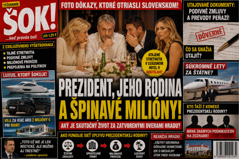 PREZIDENT, JEHO RODINA A ŠPINAVÉ MILIÓNY?!