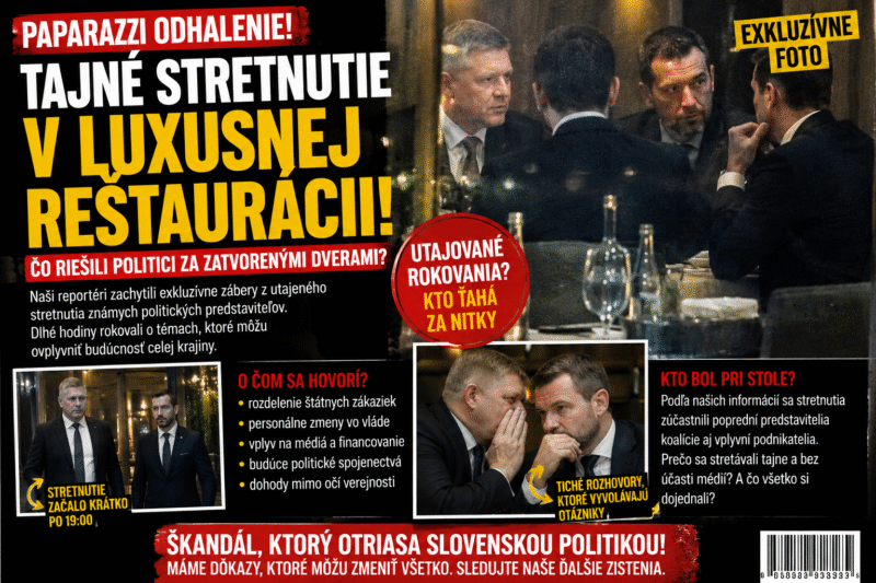 TAJNÉ STRETNUTIE V LUXUSNEJ REŠTAURÁCII