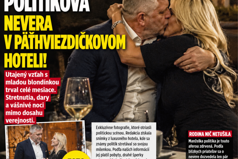 ŠOKUJÚCE ODHALENIE: Politikova nevera v päťhviezdičkovom hoteli!