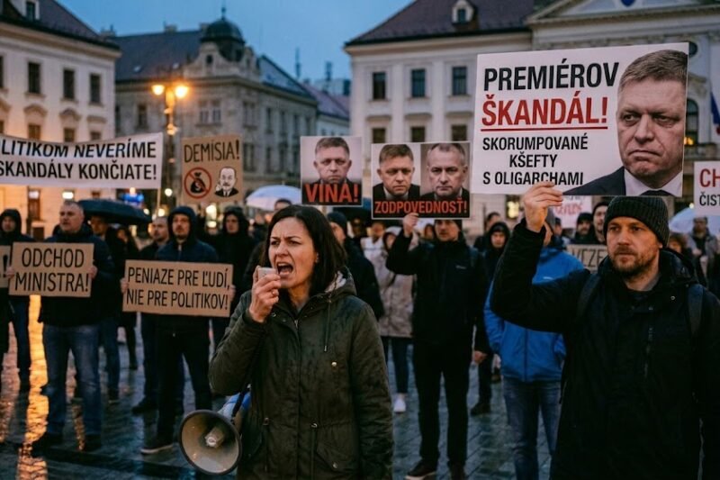 Protest za slušné Slovensko: Hlas ulice žiada spravodlivosť a koniec korupcie