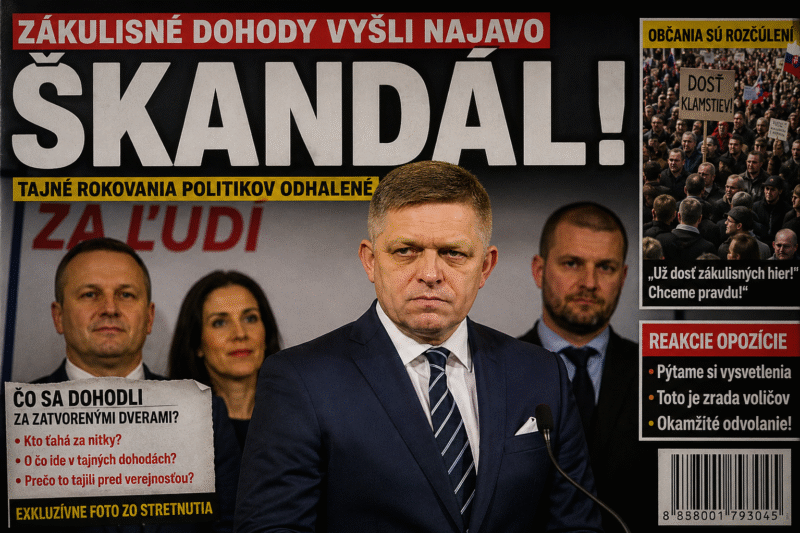 POLITICKÝ ŠKANDÁL OTRIASA SLOVENSKOM