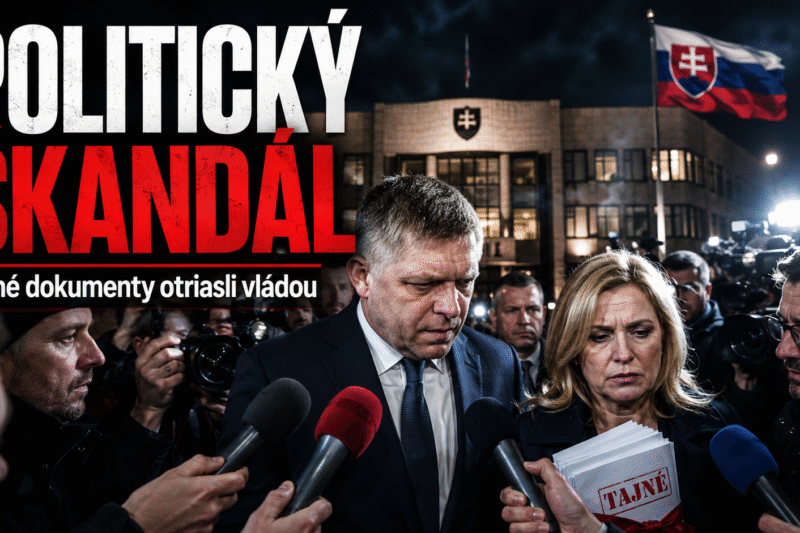 Vymyslený škandálny politický text v slovenčine