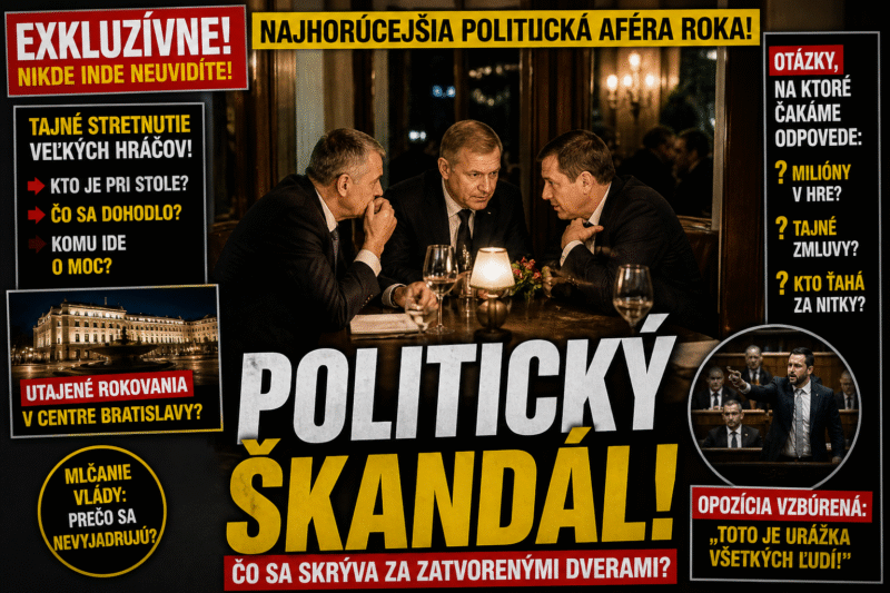 POLITICKÝ ŠKANDÁL! TAJNÉ ROKOVANIA ODHALENÉ!