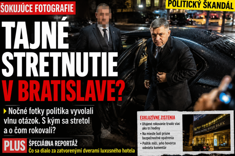 ŠOK V BRATISLAVE? Tajné nočné stretnutie politika vyvolalo škandál