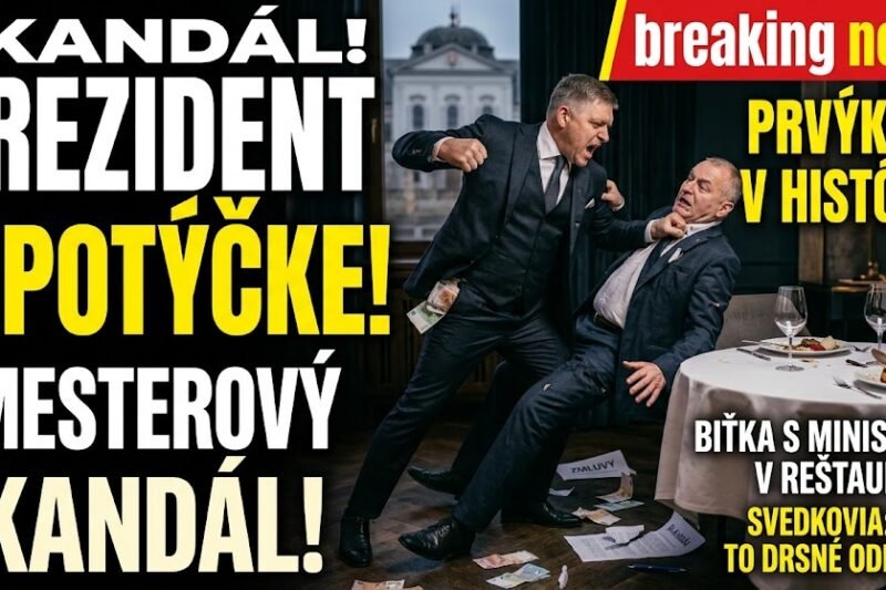 ŠKANDÁL ROKA: Fyzický konflikt v luxusnej reštaurácii otriasa politickou scénou!