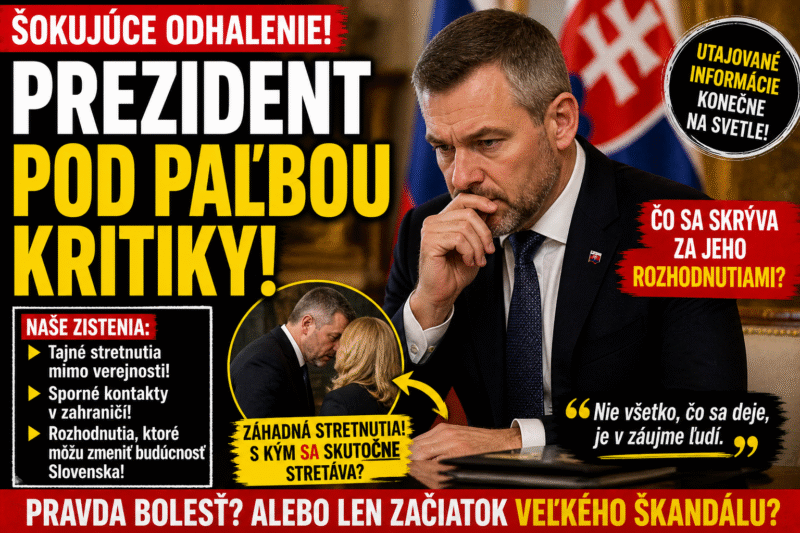 PREZIDENT POD PAĽBOU KRITIKY!