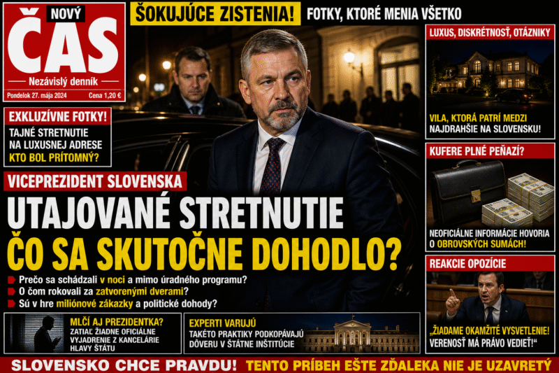 ŠOKUJÚCE ODHALENIE! TAJNÉ STRETNUTIE OTRIASA POLITIKOU!