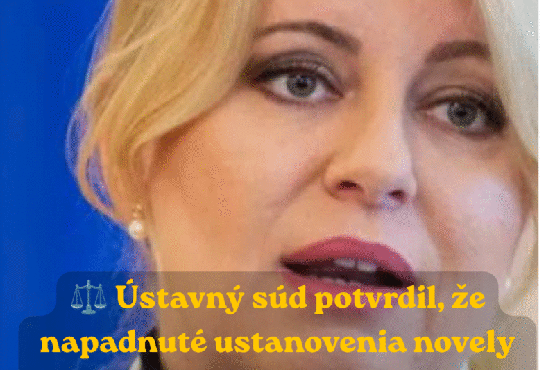 Zuzana Čaputová prehrala na Ústavnom súde! Novela kompetenčného zákona nie je v rozpore s ústavou
