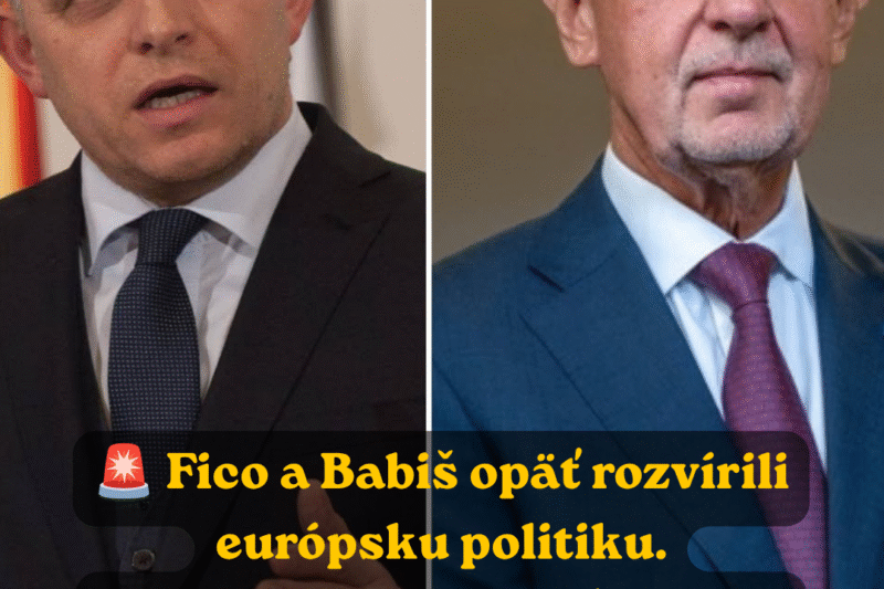 POLITICKÁ BOMBA OTRIASLA EURÓPOU: Fico a Babiš rozpútali ostrý útok na Brusel.thuynga BRATISLAVA —